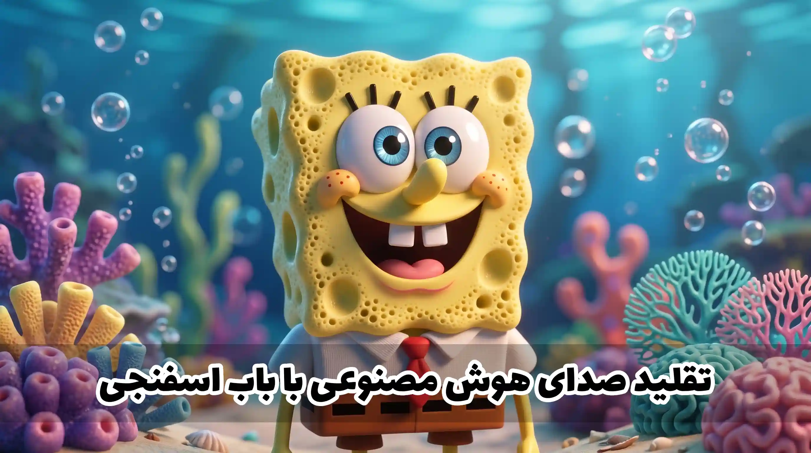 تغییر صدا به باب اسفنجی با هوش مصنوعی ماینا